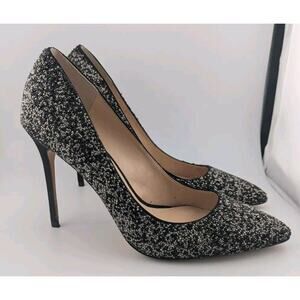 Imagine Vince Camuto Size 8 Heels Crystal Black Silver Crystals 4" Stiletto